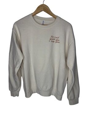 The lord bless you and keep you Cream Crewneck Sweatshirt medium